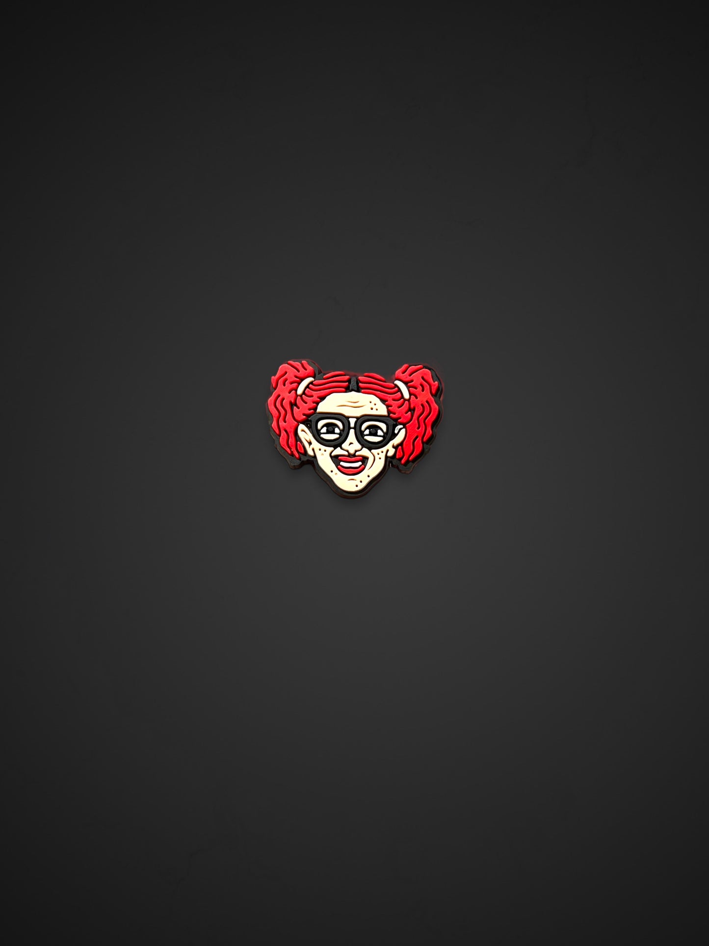 Red hair girl with glasses