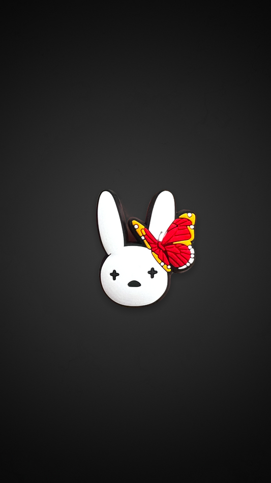 Bad bunny with butterfly